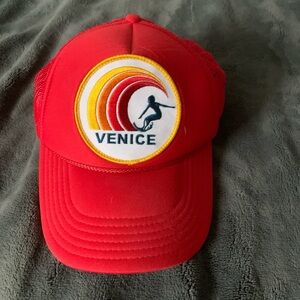 Aviator Nation Red Venice Hat